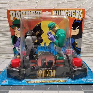 The Adventures of Batman Robin Pocket Punchers Knock Down The Riddler Hasbro Vtg